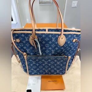 Louis Vuitton Neverfull MM Denim